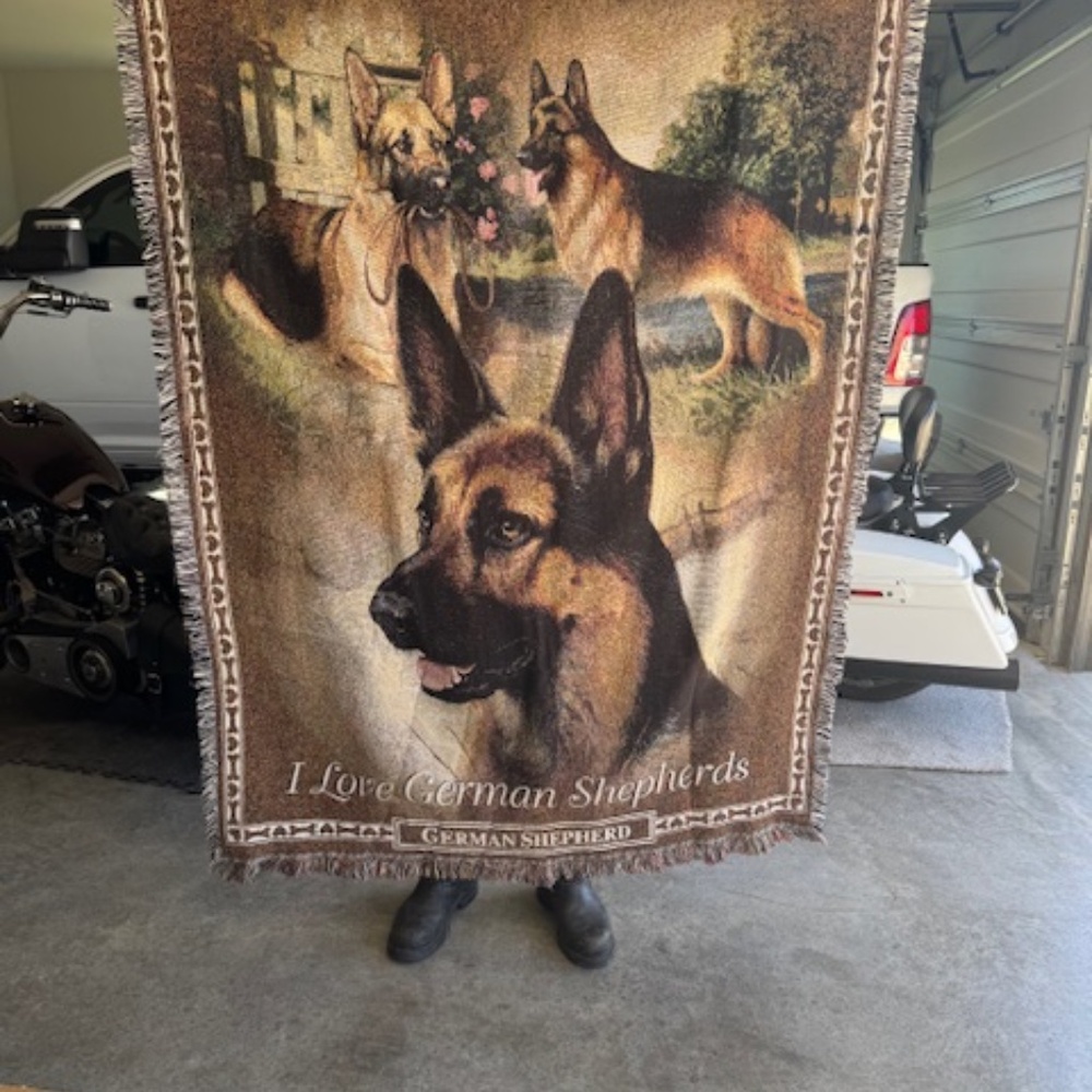 German Shepard Throw- Danbury Mint